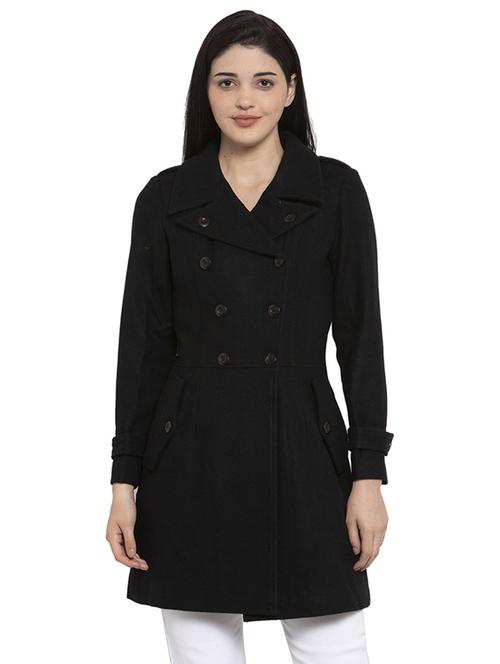 double breasted trench/overcoat coat - 17371304 - Standard Image - 1