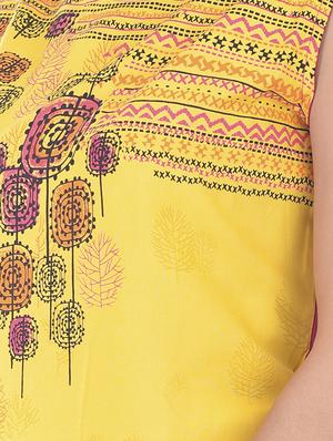 printed high-low kurta - 17371347 - Standard Image - 4