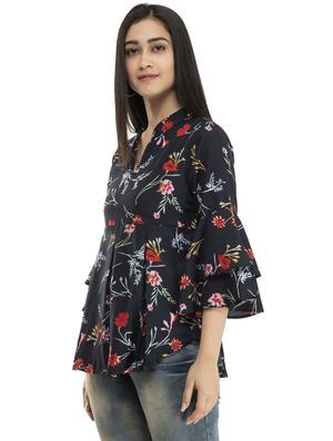 bell sleeves floral top - 17371459 - Standard Image - 2