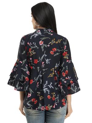 bell sleeves floral top - 17371459 - Standard Image - 3