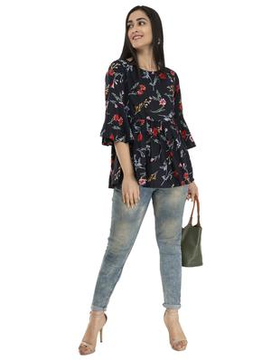 bell sleeves floral top - 17371460 - Standard Image - 4