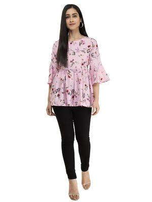 bell sleeves floral top - 17371463 - Standard Image - 4