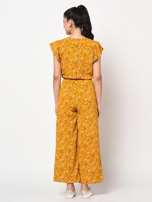 floral full leg jumpsuit - 17371508 - Standard Image - 3