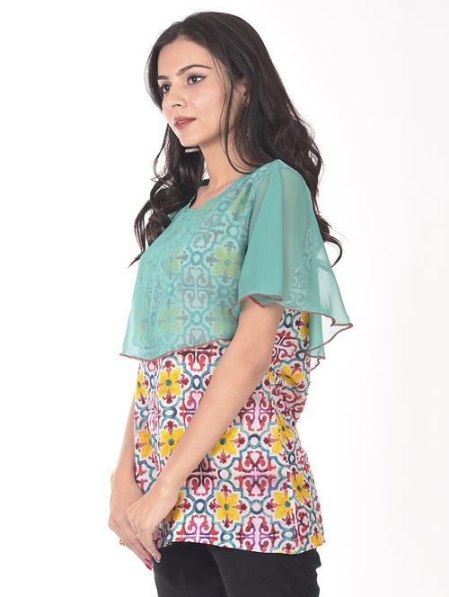 printed straight kurti - 17371523 - Standard Image - 1