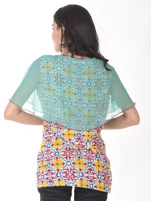 printed straight kurti - 17371523 - Standard Image - 3