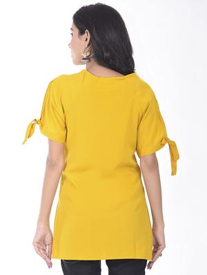 solid straight kurti - 17371526 - Standard Image - 3