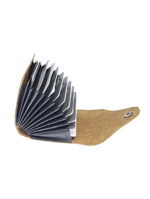 brown leather card holder - 17372010 - Standard Image - 4