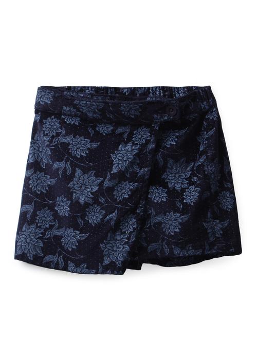 blue velvet aline skirt - 17372323 - Standard Image - 1