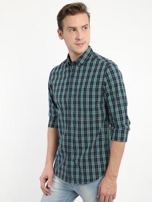 green checkered casual shirt - 17372551 - Standard Image - 2