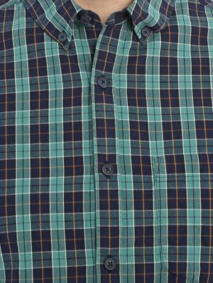 green checkered casual shirt - 17372551 - Standard Image - 5