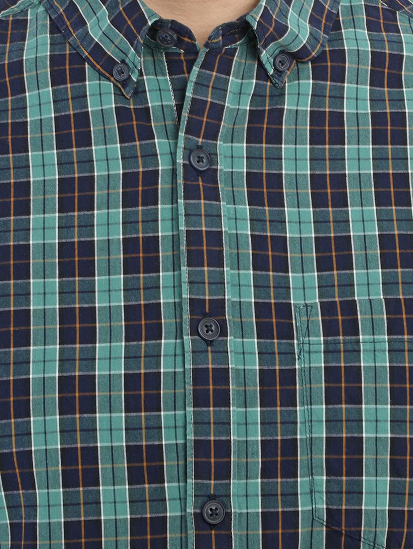 green checkered casual shirt - 17372551 - Zoom Image - 5