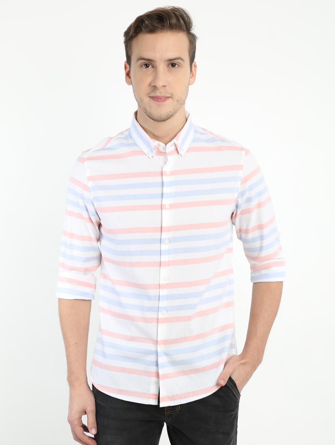 white striped casual shirt - 17372556 - Zoom Image - 1