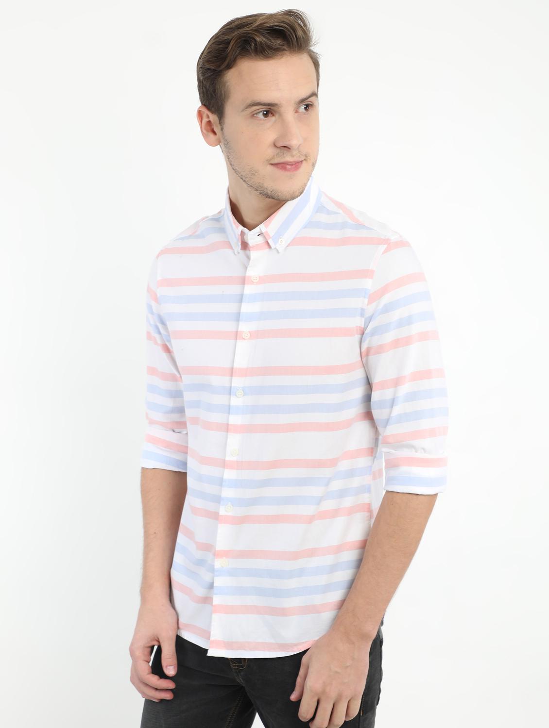white striped casual shirt - 17372556 - Zoom Image - 2