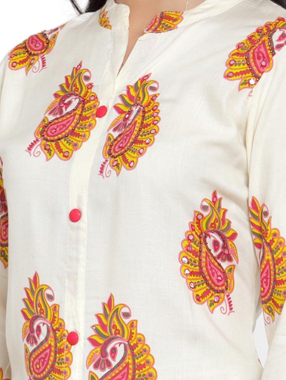 printed kurta palazzo set - 17372568 - Zoom Image - 4