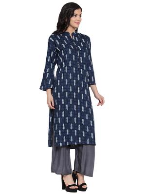 printed kurta palazzo set - 17372572 - Standard Image - 2