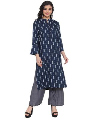 printed kurta palazzo set - 17372572 - Standard Image - 3