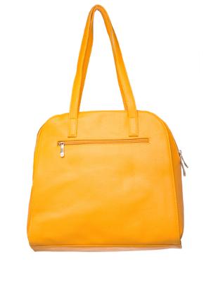 yellow leather regular tote - 17372663 - Standard Image - 2