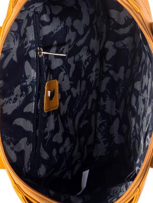 yellow leather regular tote - 17372663 - Standard Image - 3