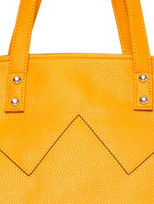 yellow leather regular tote - 17372663 - Standard Image - 4