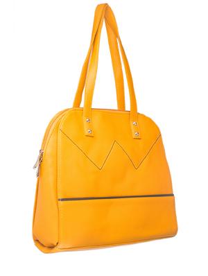yellow leather regular tote - 17372663 - Standard Image - 5