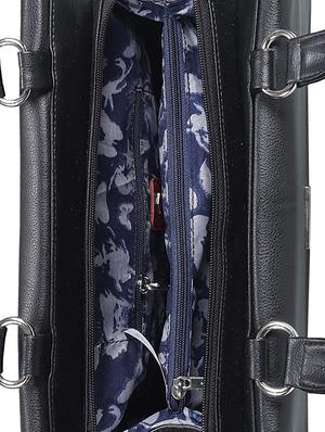 black leather regular tote - 17372667 - Standard Image - 3