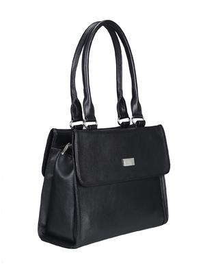 black leather regular tote - 17372667 - Standard Image - 5