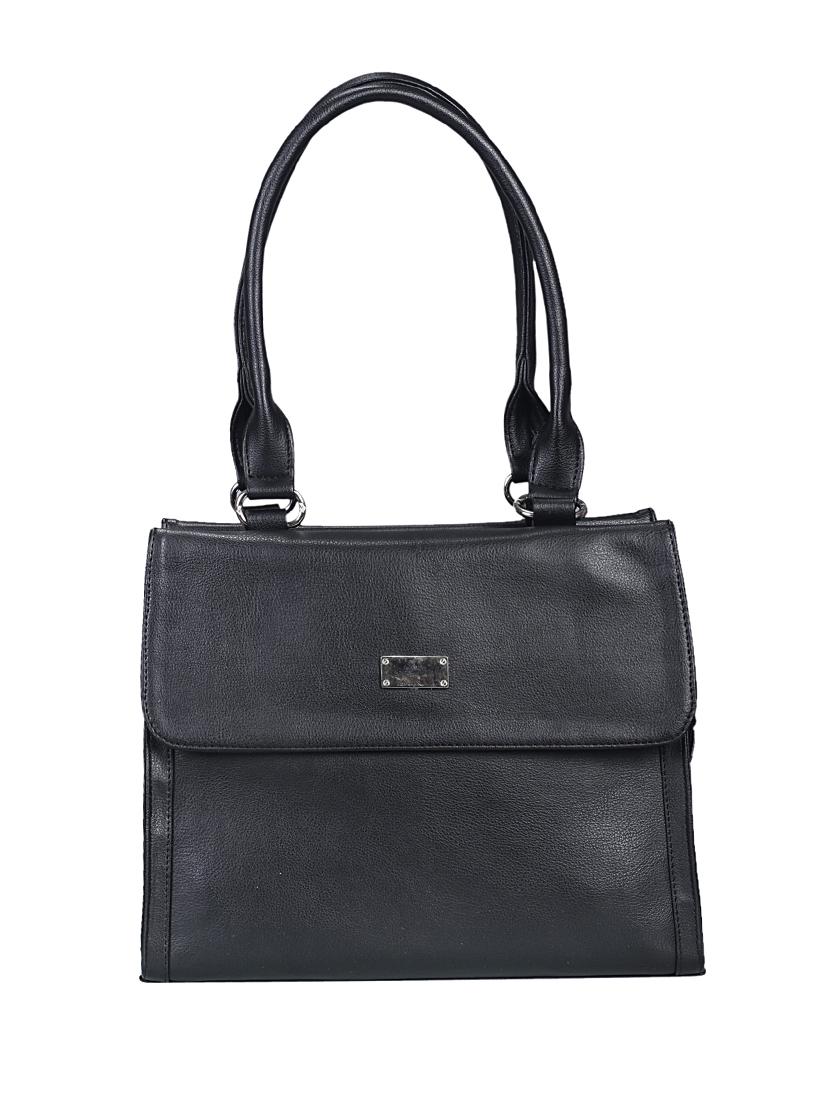 black leather regular tote - 17372667 - Zoom Image - 1
