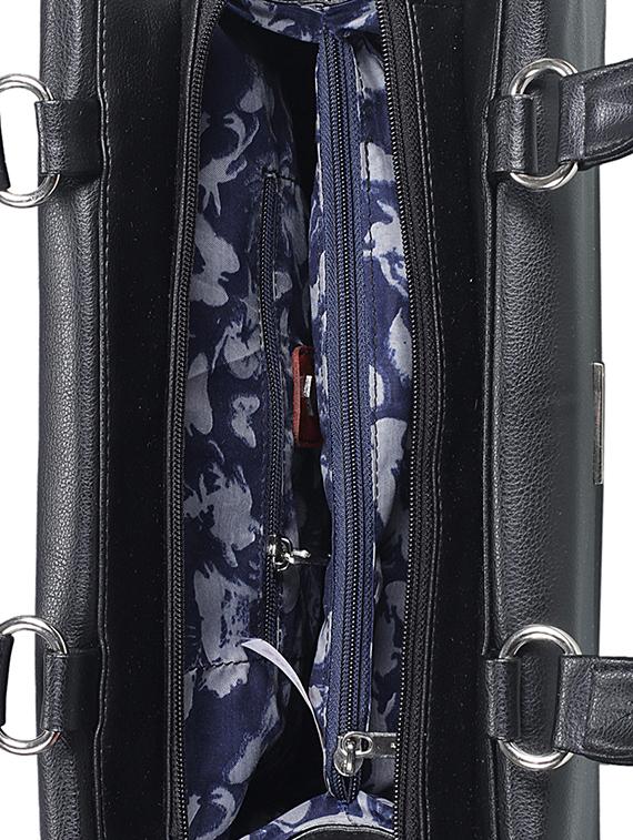 black leather regular tote - 17372667 - Zoom Image - 3