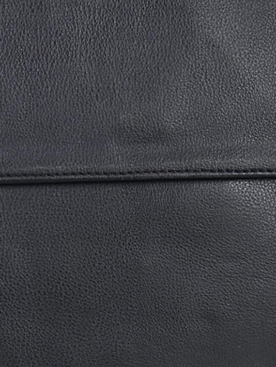 black leather regular tote - 17372667 - Zoom Image - 4