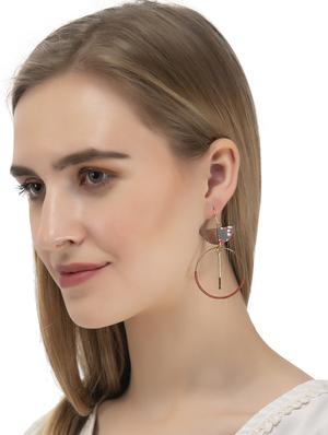 multi colored wood earring - 17372927 - Standard Image - 3