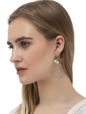 multi colored wood drop earring - 17372928 - Standard Image - 3