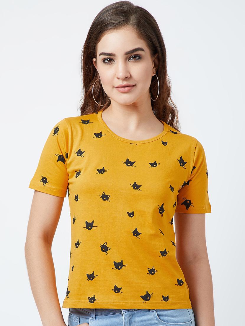 round neck printed tee - 17372971 - Zoom Image - 1