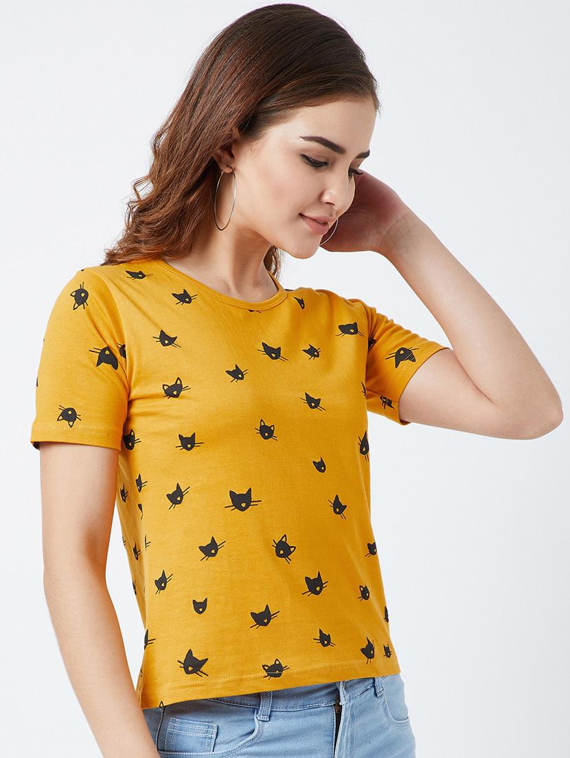 round neck printed tee - 17372971 - Zoom Image - 2