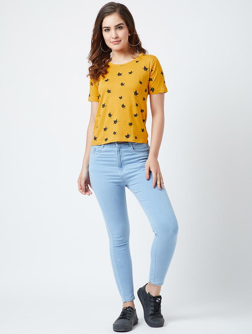 round neck printed tee - 17372971 - Zoom Image - 4