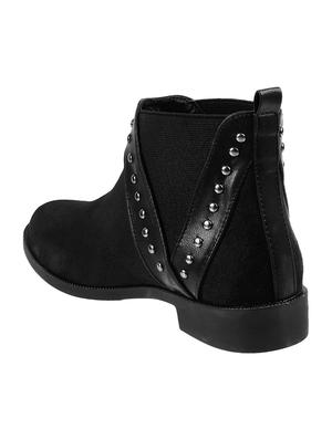 black slip on ankle boots - 17373203 - Standard Image - 2
