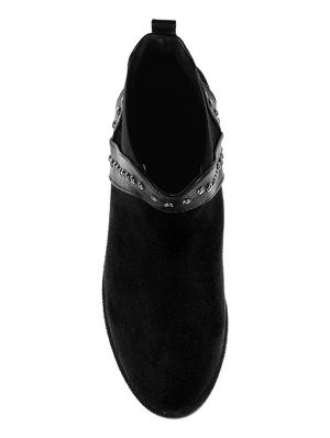 black slip on ankle boots - 17373203 - Standard Image - 4
