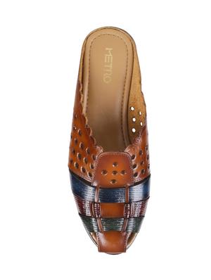 tan mules sandals - 17373414 - Standard Image - 3