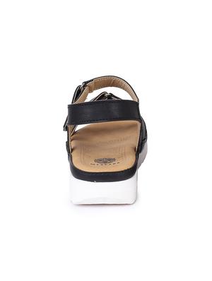 black slip on sandals - 17373596 - Standard Image - 3