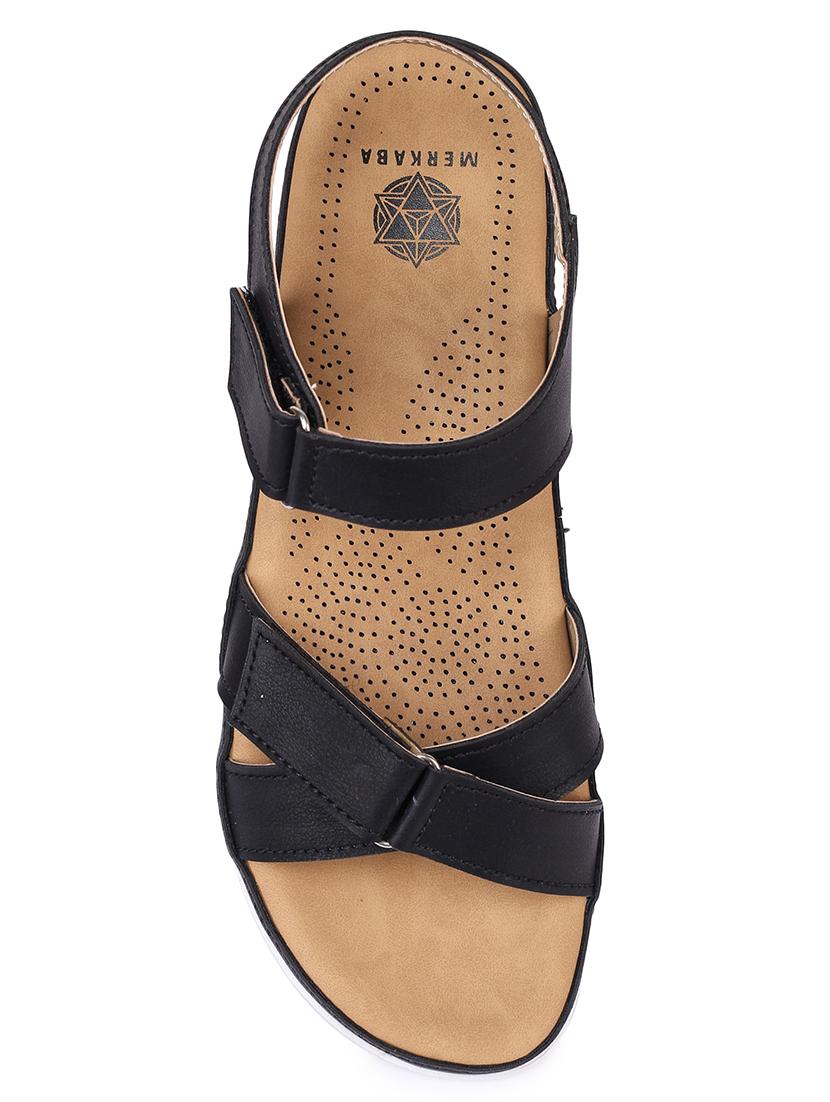 black slip on sandals - 17373596 - Zoom Image - 4