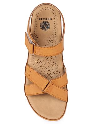 tan slip on sandals - 17373598 - Standard Image - 4