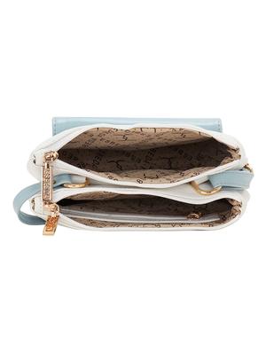 white leatherette (pu) regular sling bag - 17373659 - Standard Image - 3