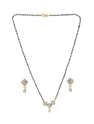 gold metal mangalsutra - 17374424 - Standard Image - 3