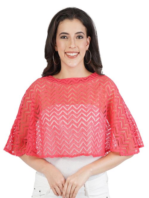 round neck self design cape - 17374455 -  Standard Image - 0