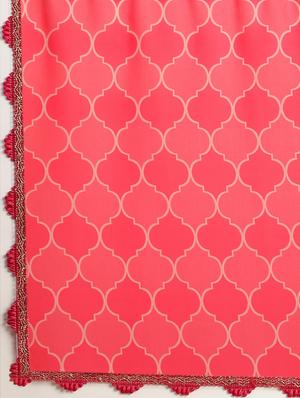 geometrical printed saree with blouse - 17374472 - Standard Image - 4