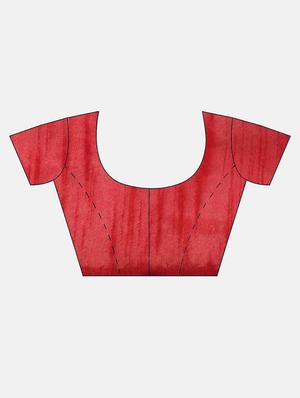 bandhani printed saree with blouse - 17374477 - Standard Image - 3