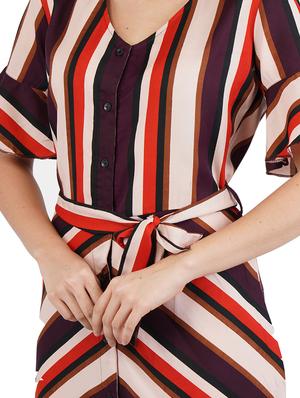 bell sleeves striped dress - 17374508 - Standard Image - 4