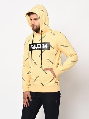 yellow printed sweatshirt - 17374536 - Standard Image - 3