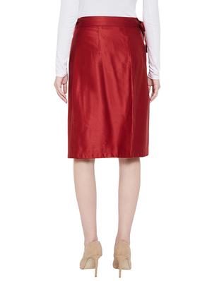 tie front a-line skirt - 17374547 - Standard Image - 3