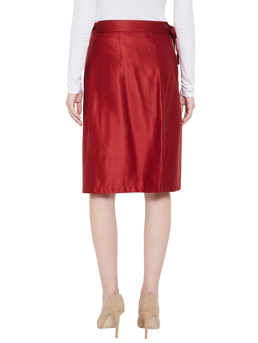 tie front a-line skirt - 17374547 - Zoom Image - 3