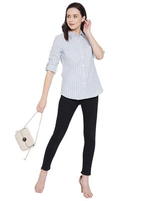 white cotton regular shirt - 17374553 - Standard Image - 4